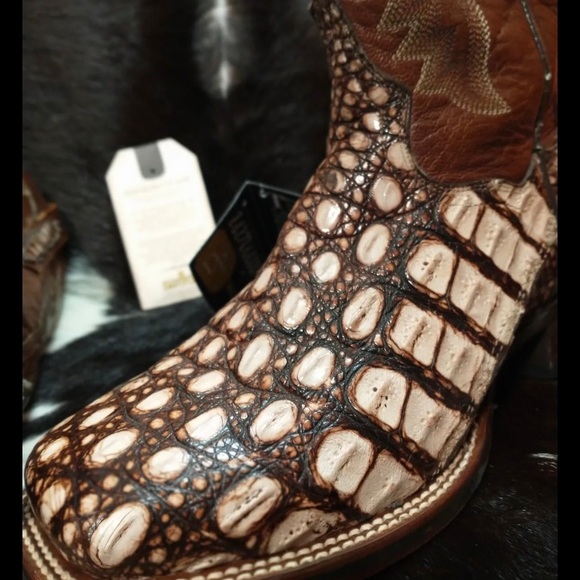 Men's Caiman exotic western boots by Dan Post